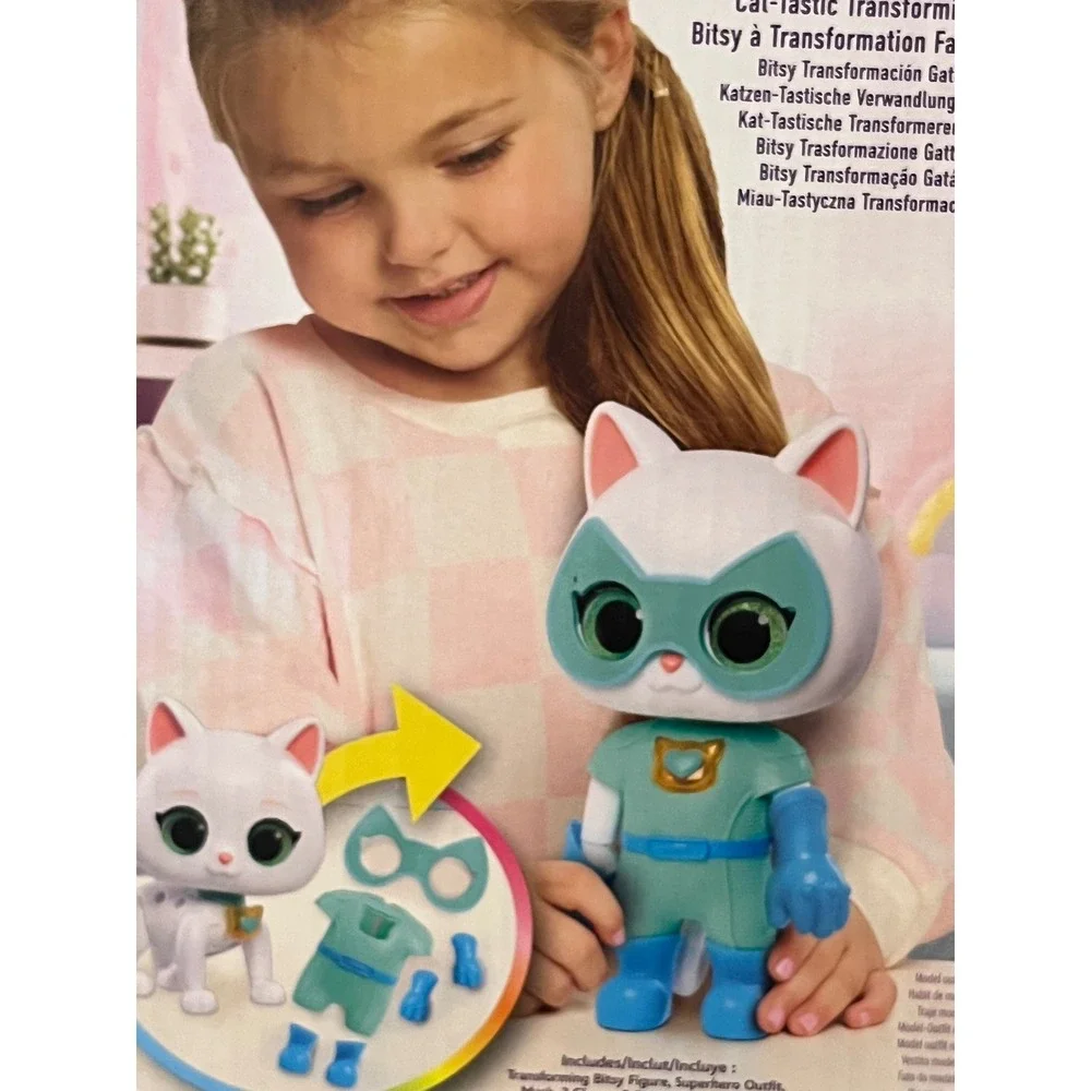 Disney Junior SuperKitties Cat-Tastic Transforming Bitsy figure New in‎ Box